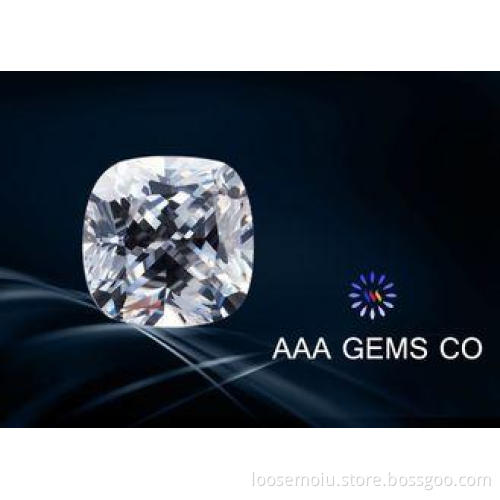 OEM White Loose Moissanite Diamond 4.5mm Cushion Cutting Sh